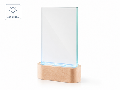 TROFEO CRISTAL BASE CON LUZ