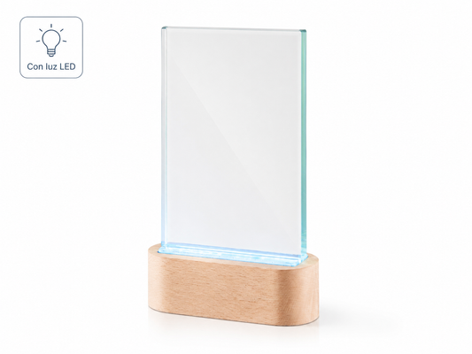 TROFEO CRISTAL BASE CON LUZ