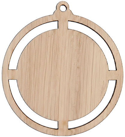 MEDALLA DE MADERA CIRCULAR