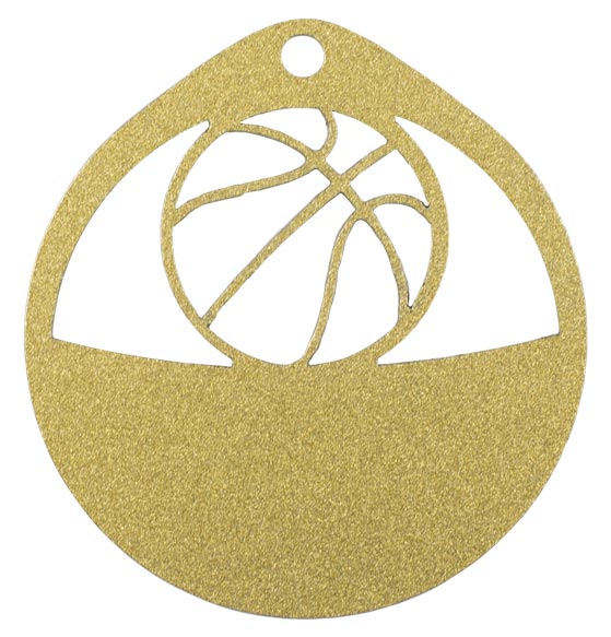 MEDALLA DE METAL BALONCESTO ∅70MM