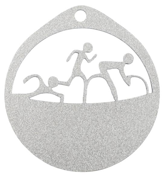 MEDALLA DE METAL TRIATLÓN ∅70MM