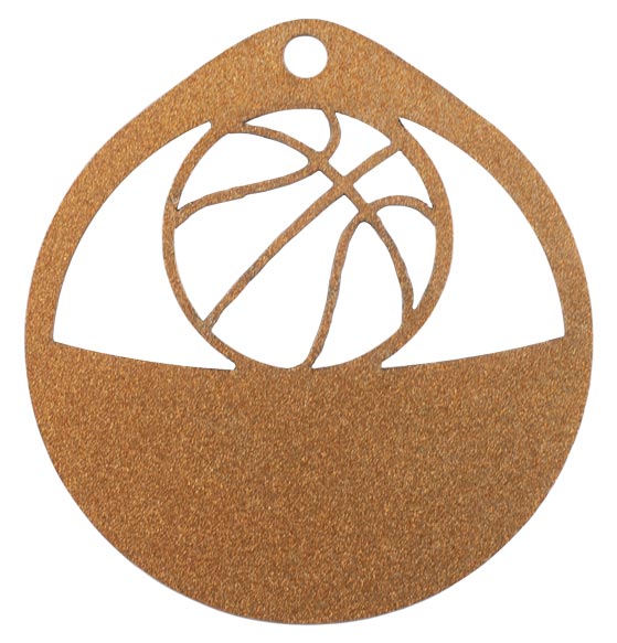 MEDALLA DE METAL BALONCESTO ∅70MM
