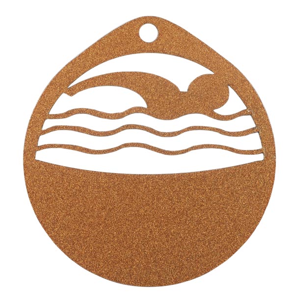 MEDALLA DE METAL NATACIÓN ∅70MM