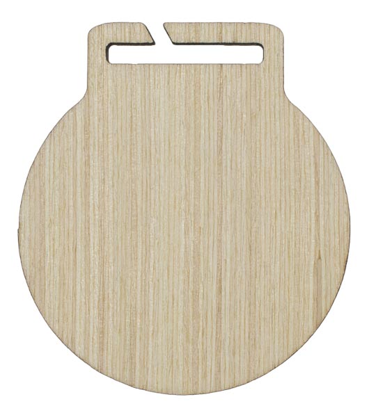 MEDALLA DE MADERA CIRCULAR