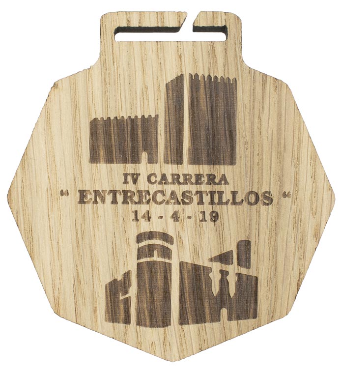 MEDALLA DE MADERA