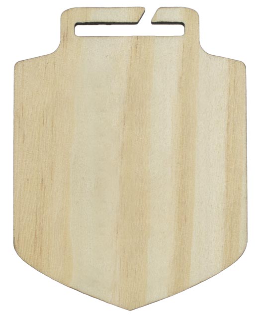 MEDALLA DE MADERA IRREGULAR