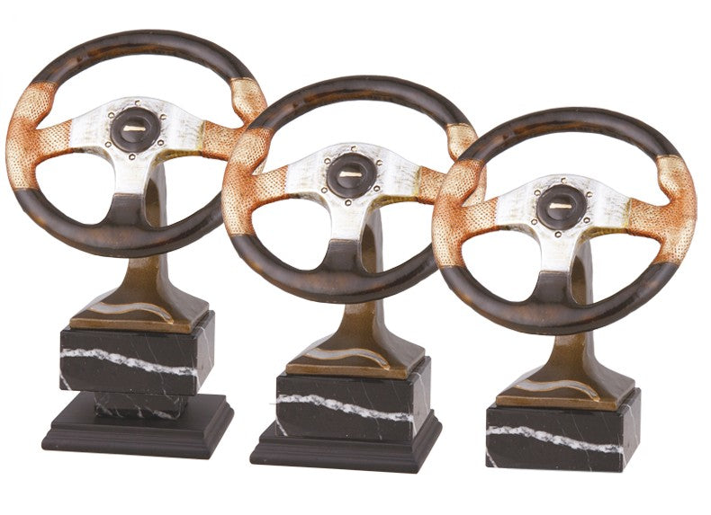 Trofeo Motor. Volante de Coche competición.
