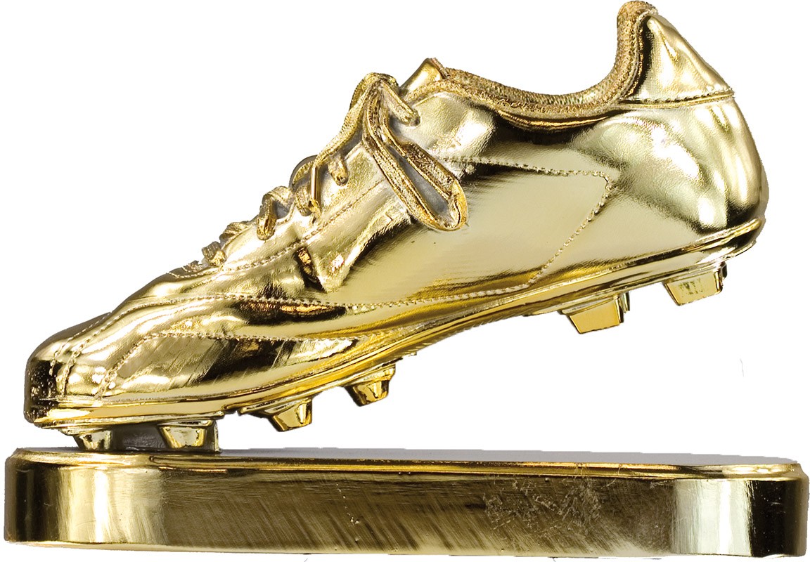 TROFEO BOTA DE FÚTBOL ORO