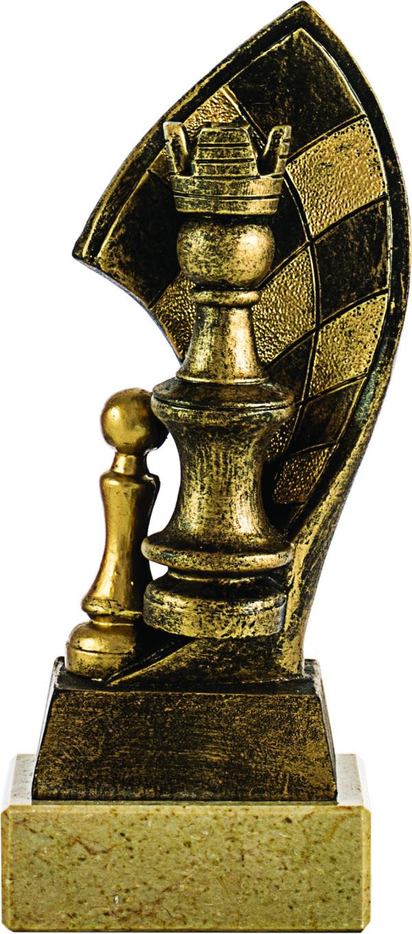 TROFEO DE AJEDREZ DORADO