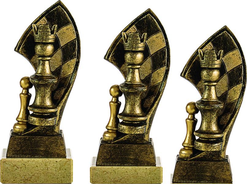 TROFEO DE AJEDREZ DORADO