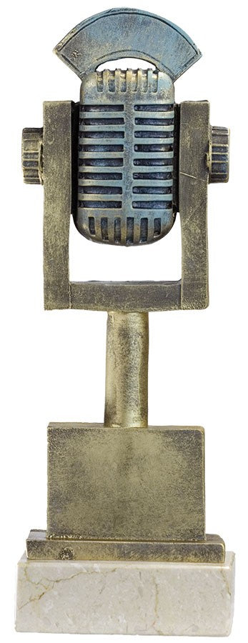 TROFEO MICROFONO ANTIGUO