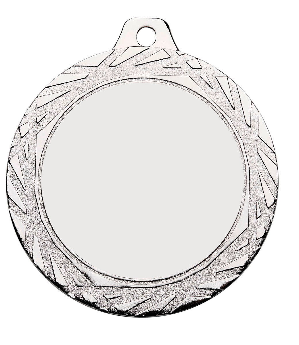 MEDALLA PORTAMOTIVO PLATA 70MM