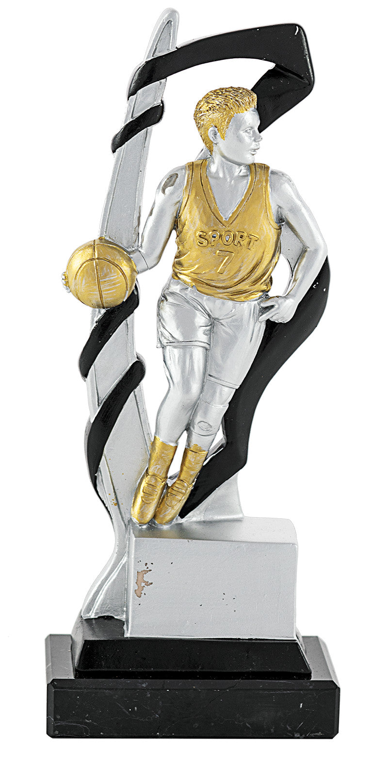 Trofeo Baloncesto. Pelota y jugador