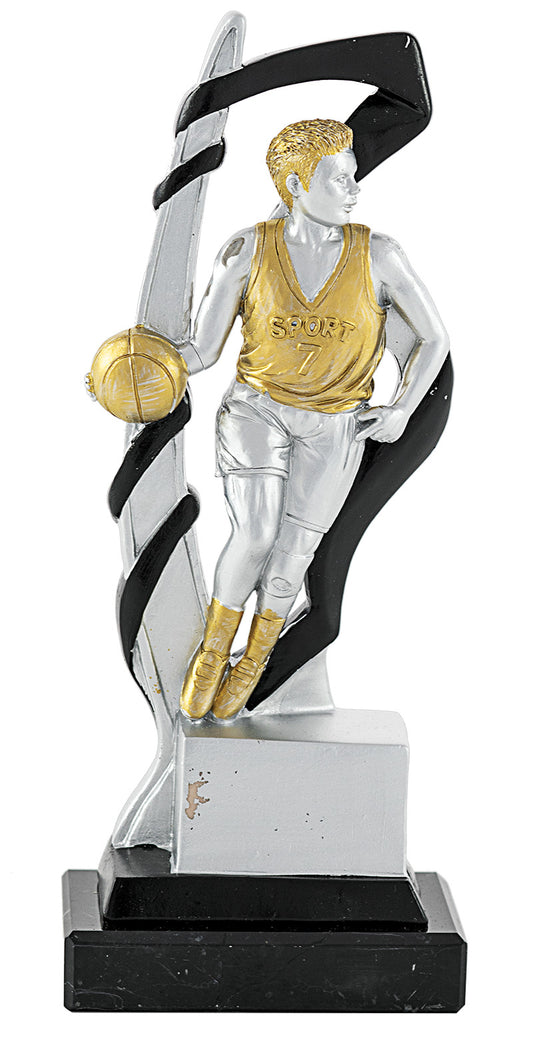 Trofeo Baloncesto. Pelota y jugador
