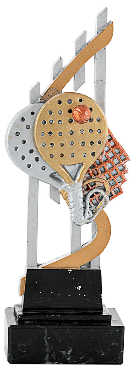 TROFEO PADEL PALA ORO Y PLATA