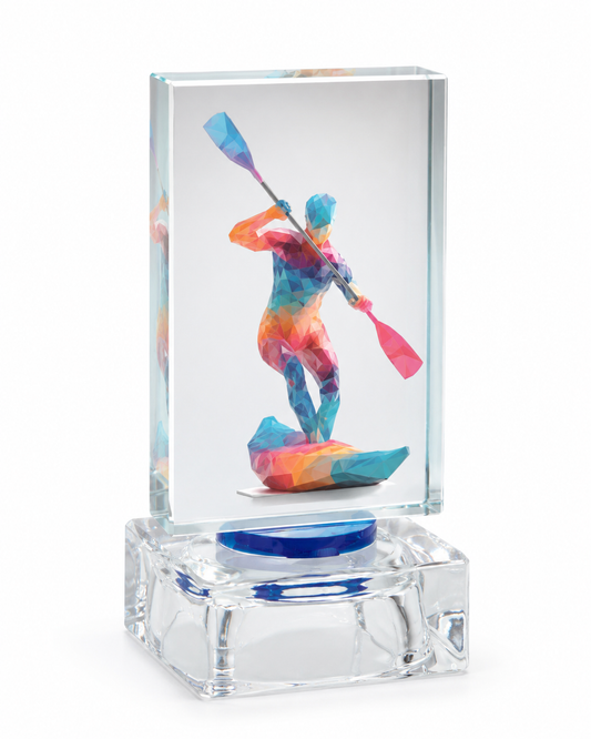 TROFEO DE CRISTAL PIRAGUA