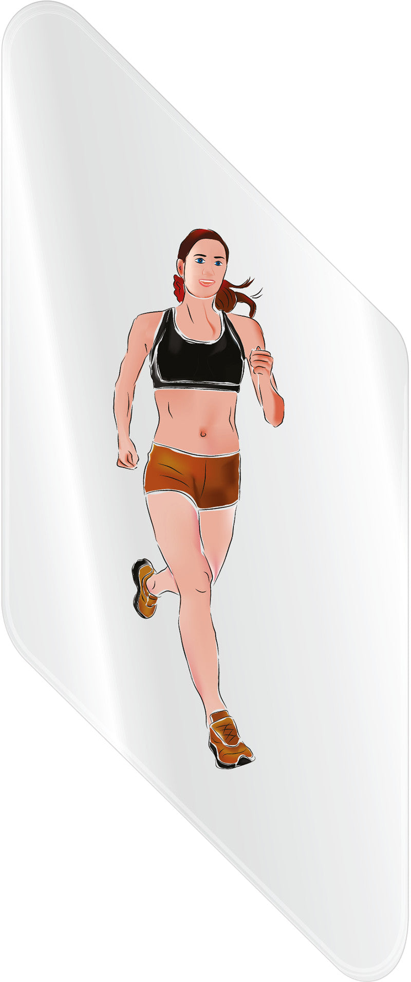 TROFEO ATLETISMO FEMENINO DE METACRILATO Y MADERA