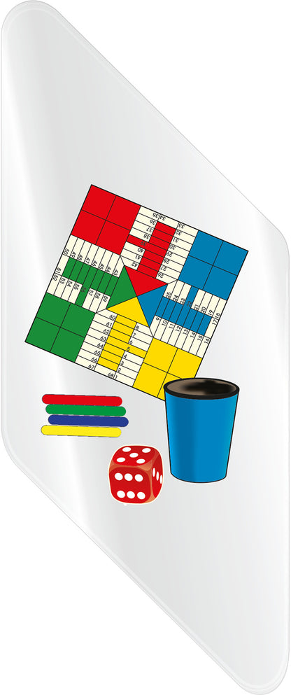 TROFEO PARCHÍS DE METACRILATO Y MADERA