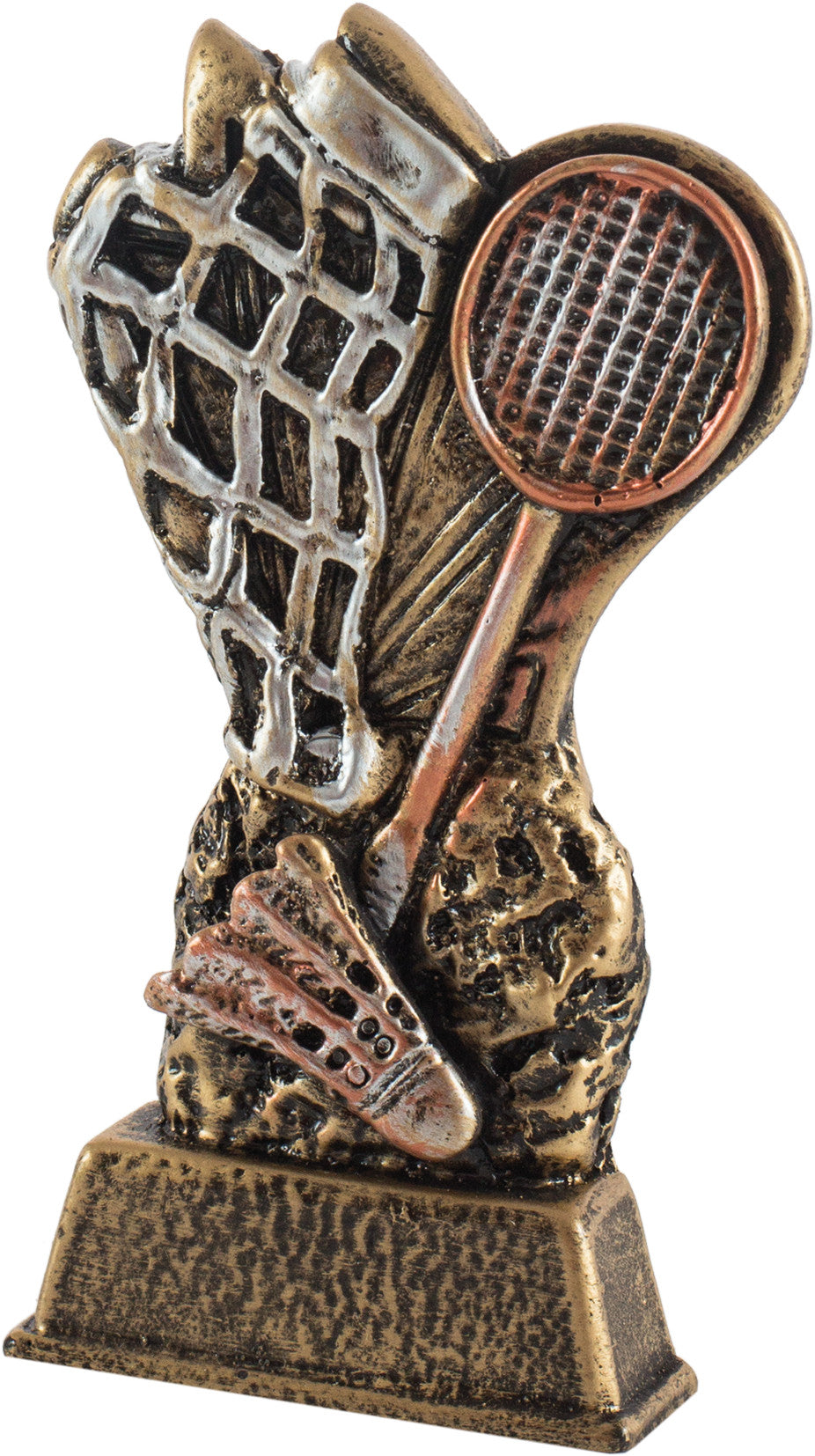 TROFEO  DE RESINA A COLOR BADMINTON