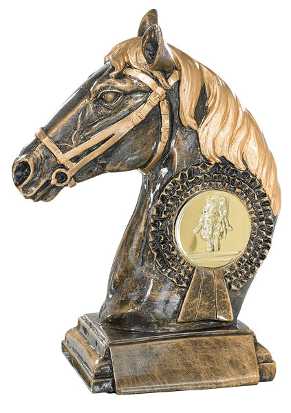 TROFEO CABALLO CON PORTAMOTIVO