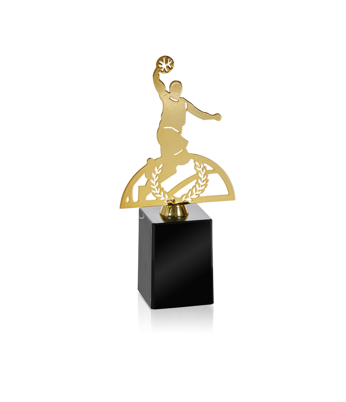 TROFEO JUGADOR BALONCESTO DE METAL DORADO