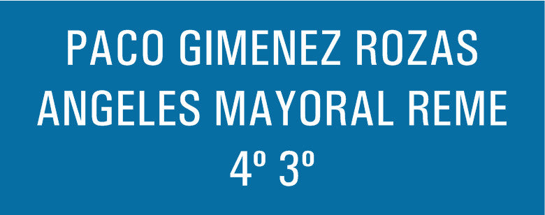 Placa Buzon azul/blanca