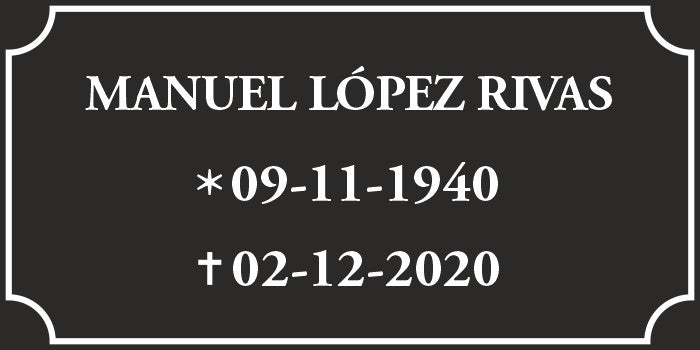 Placa Buzon negra/blanca 8*4cm