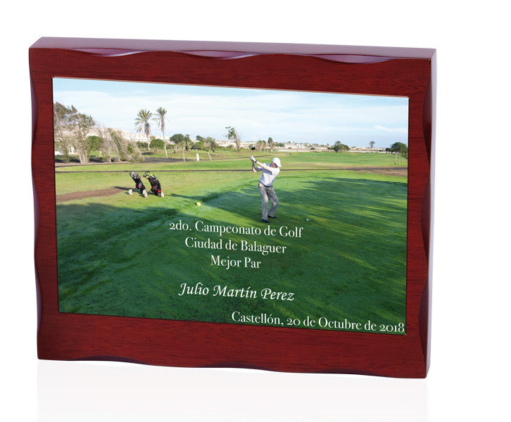 TROFEO BLOQUE MADERA GRABADO UV