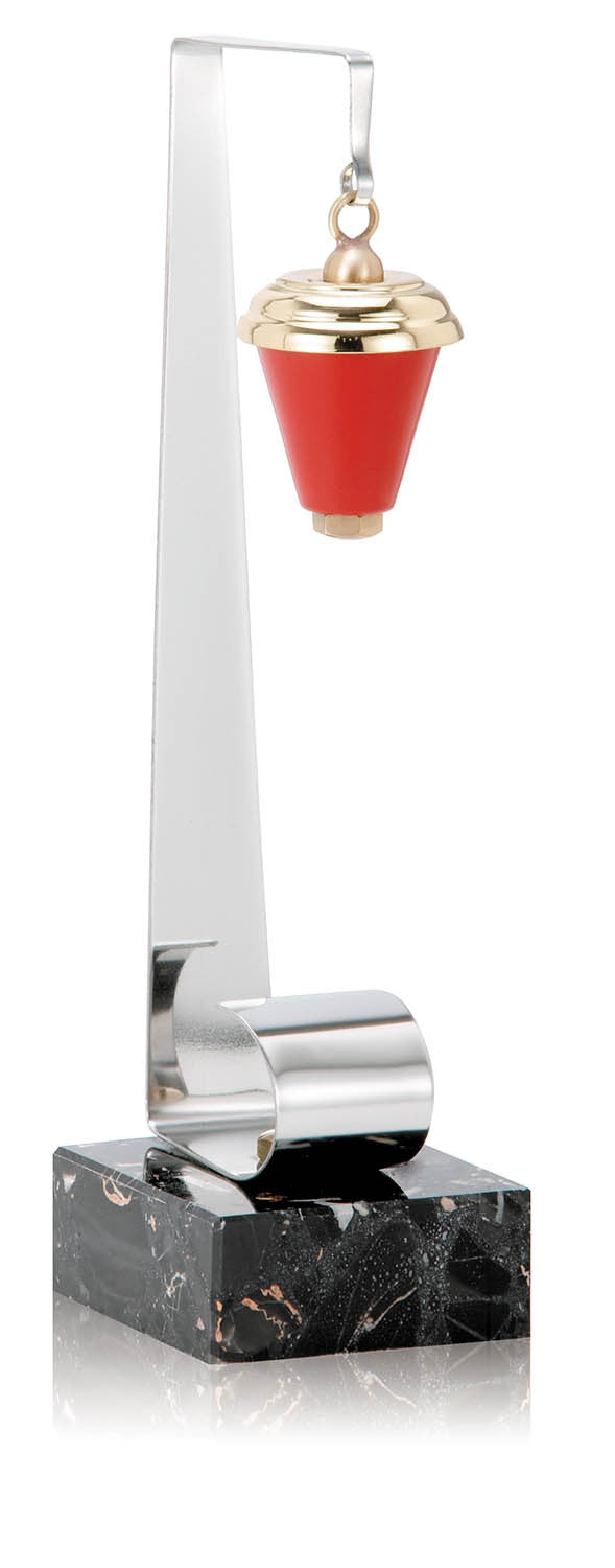 TROFEO METAL FAROLILLO ROJO