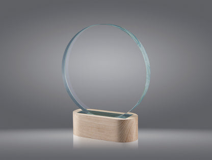 TROFEO CRISTAL REDONDO CON LUZ