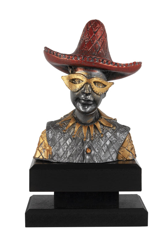 TROFEO CARNAVAL ARLEQUÍN CON SOMBRERO