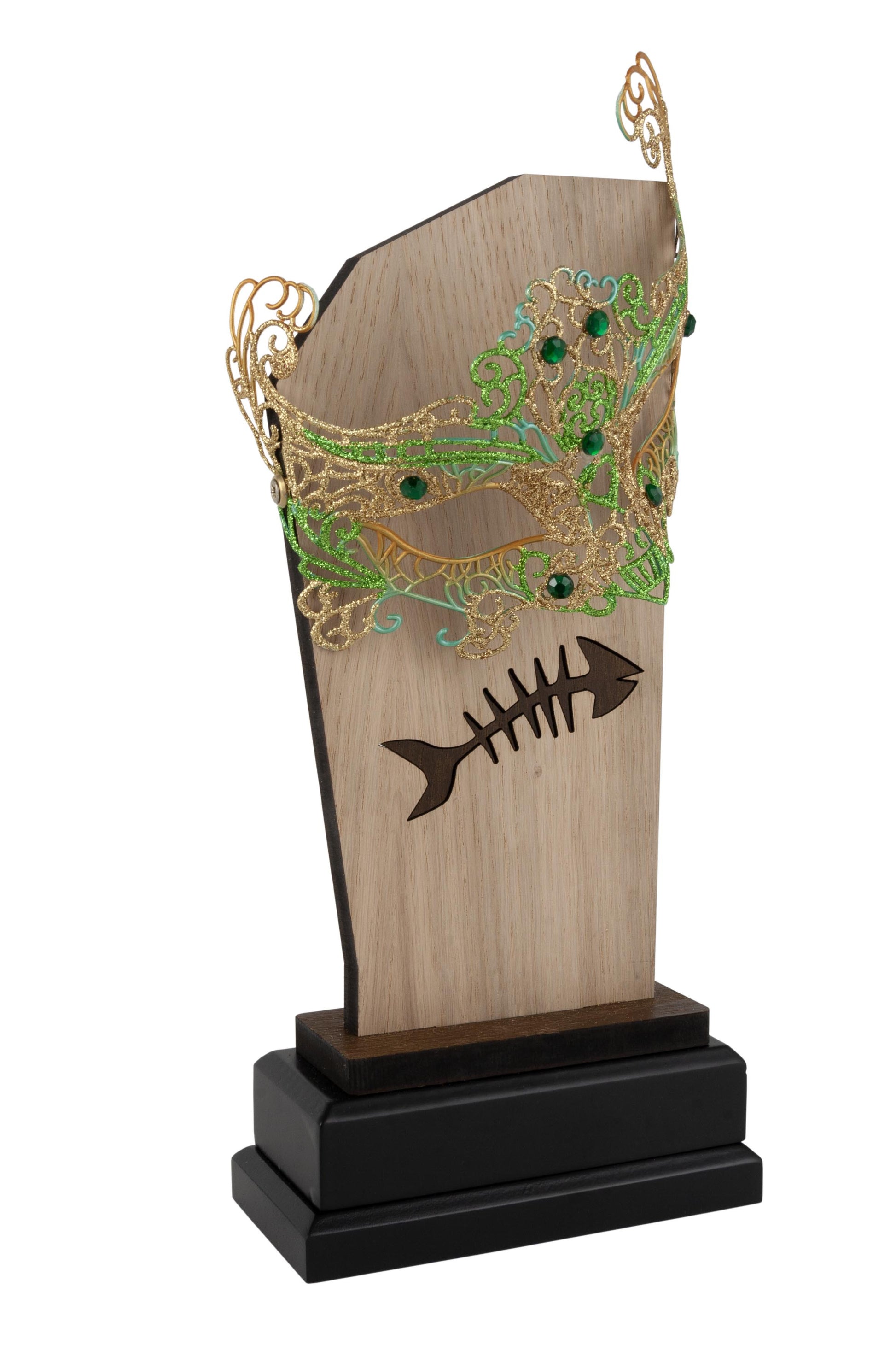 TROFEO CARNAVAL MADERA RECORTADA