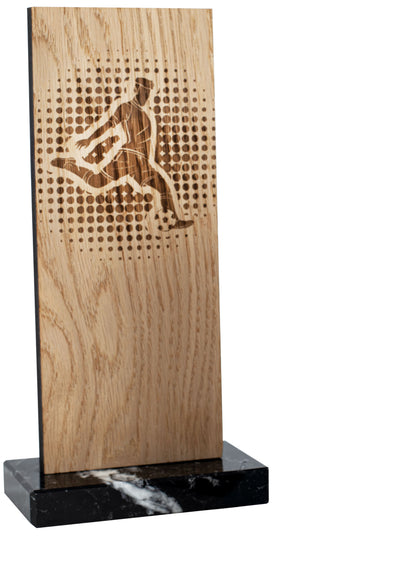 TROFEO MADERA RECTANGULAR CON PEANA