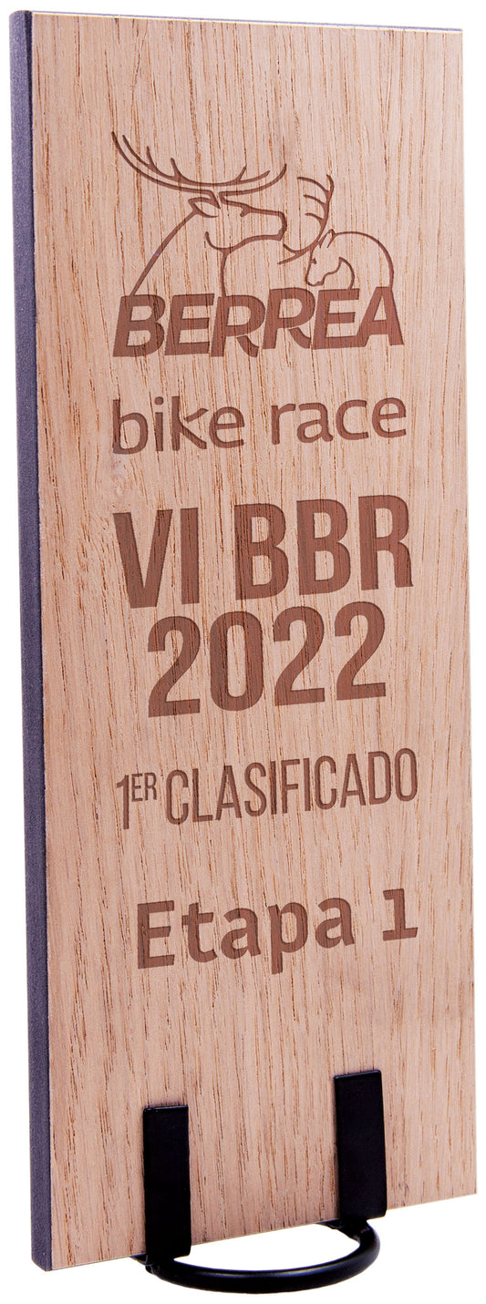 TROFEO MADERA RECTANGULAR