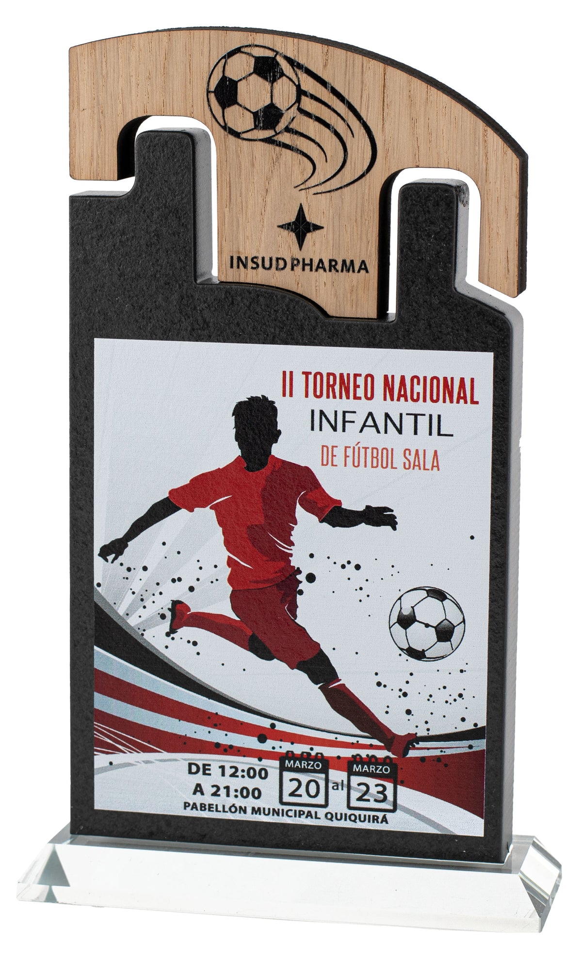 TROFEO MADERA Y PIZARRA DISEÑO