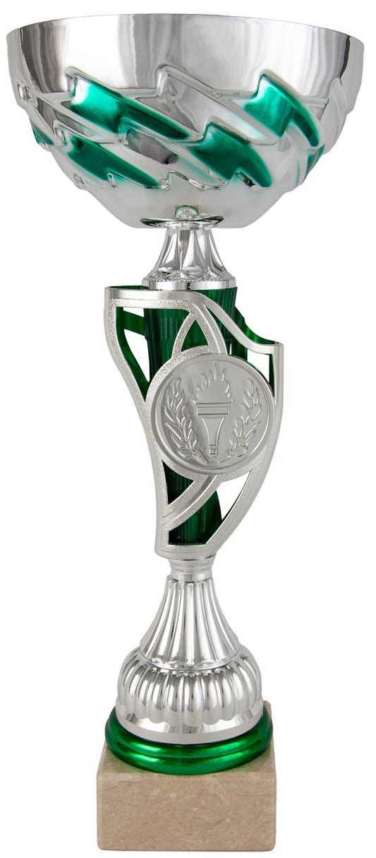 ST1282 COPA PLATEADA Y VERDE