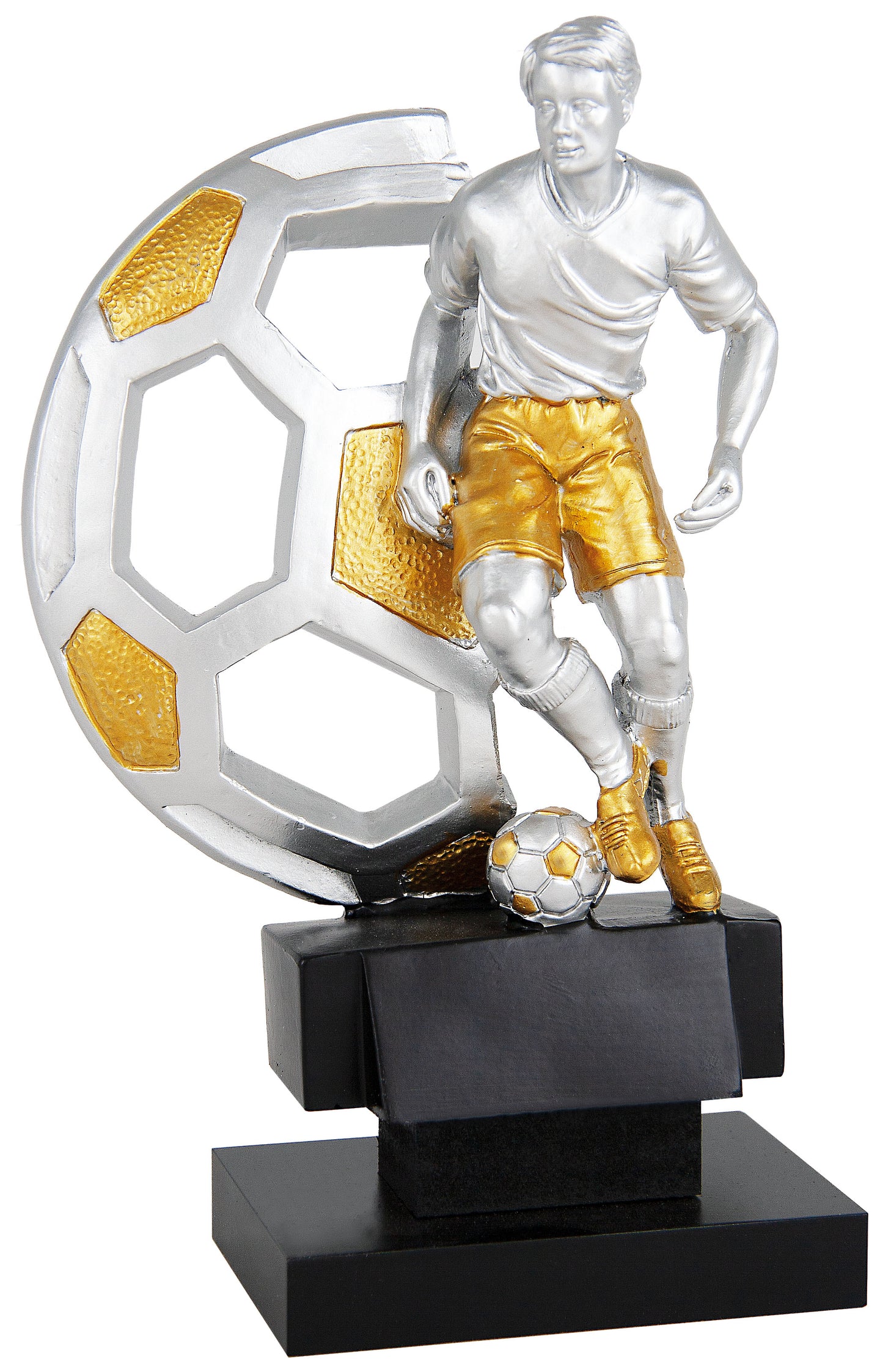 TROFEO FÚTBOL PELOTA Y JUGADOR