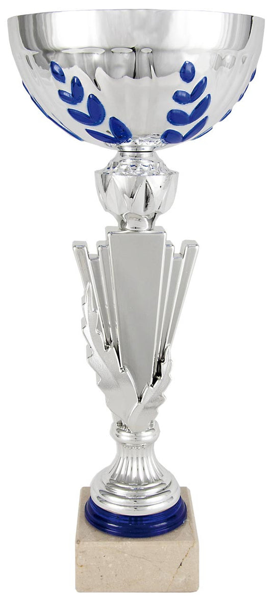COPA PLATEADA Y AZUL