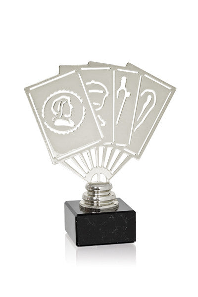 STNTS09 TROFEO CARTAS DE METAL
