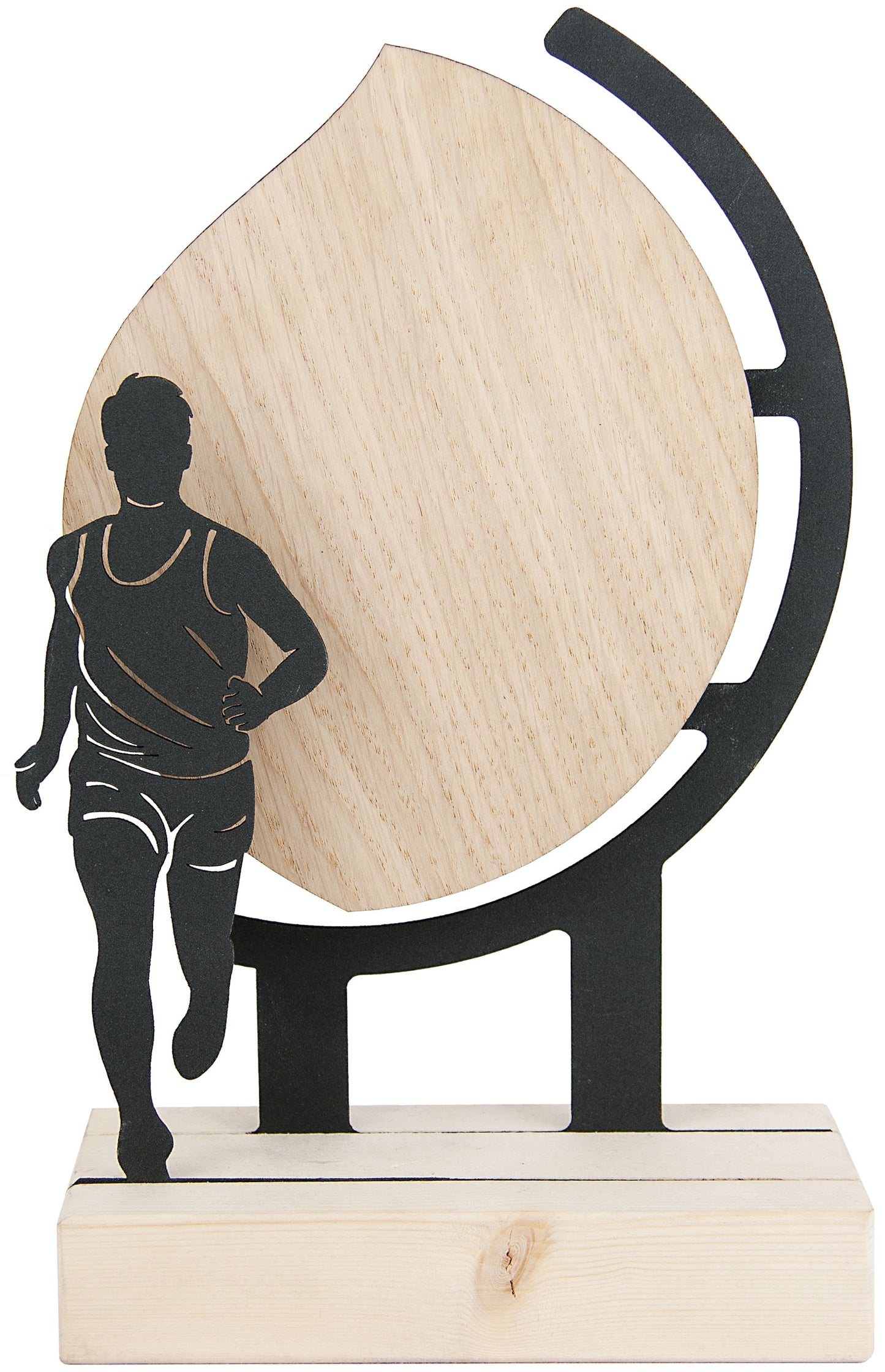 TROFEO METAL Y MADERA ATLETISMO