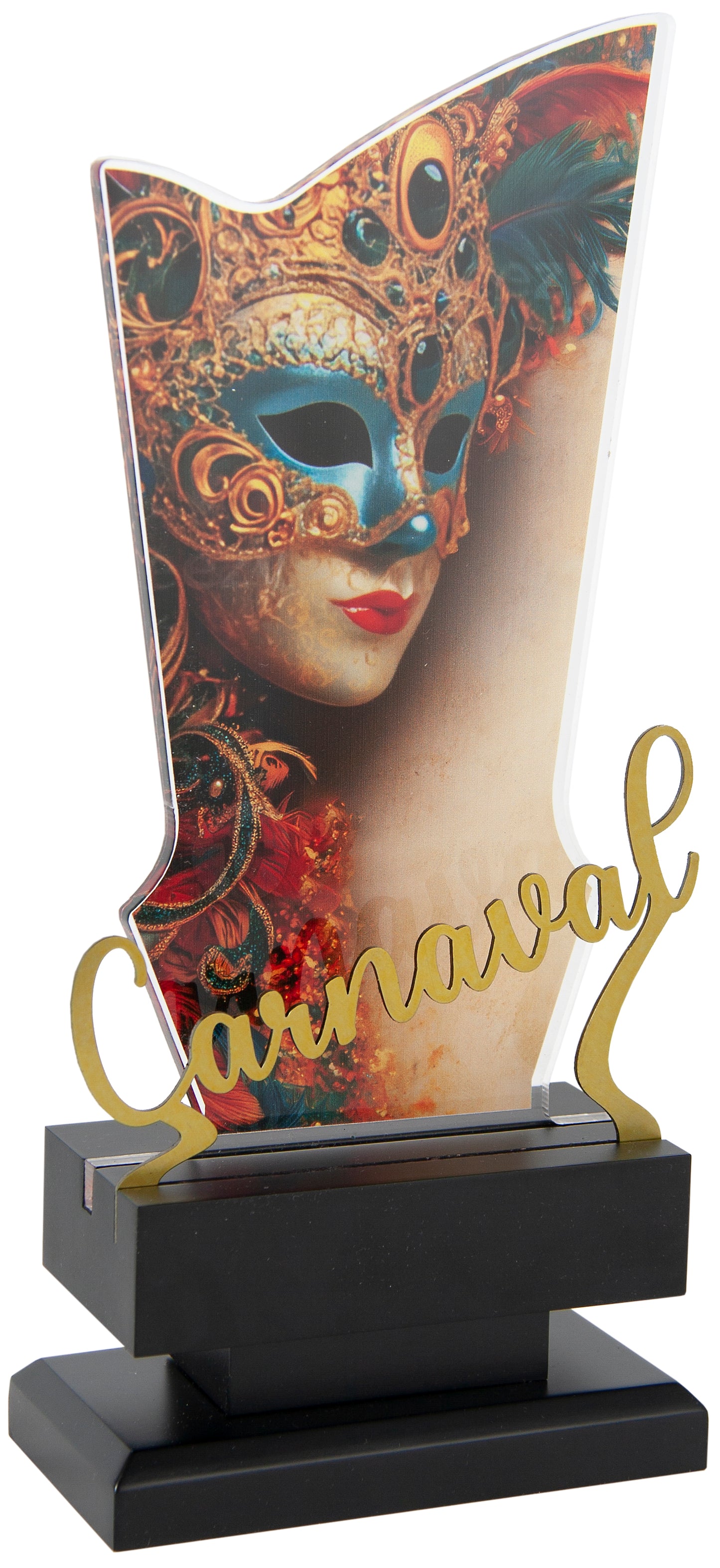TROFEO CARNAVAL METACRILATO A COLOR