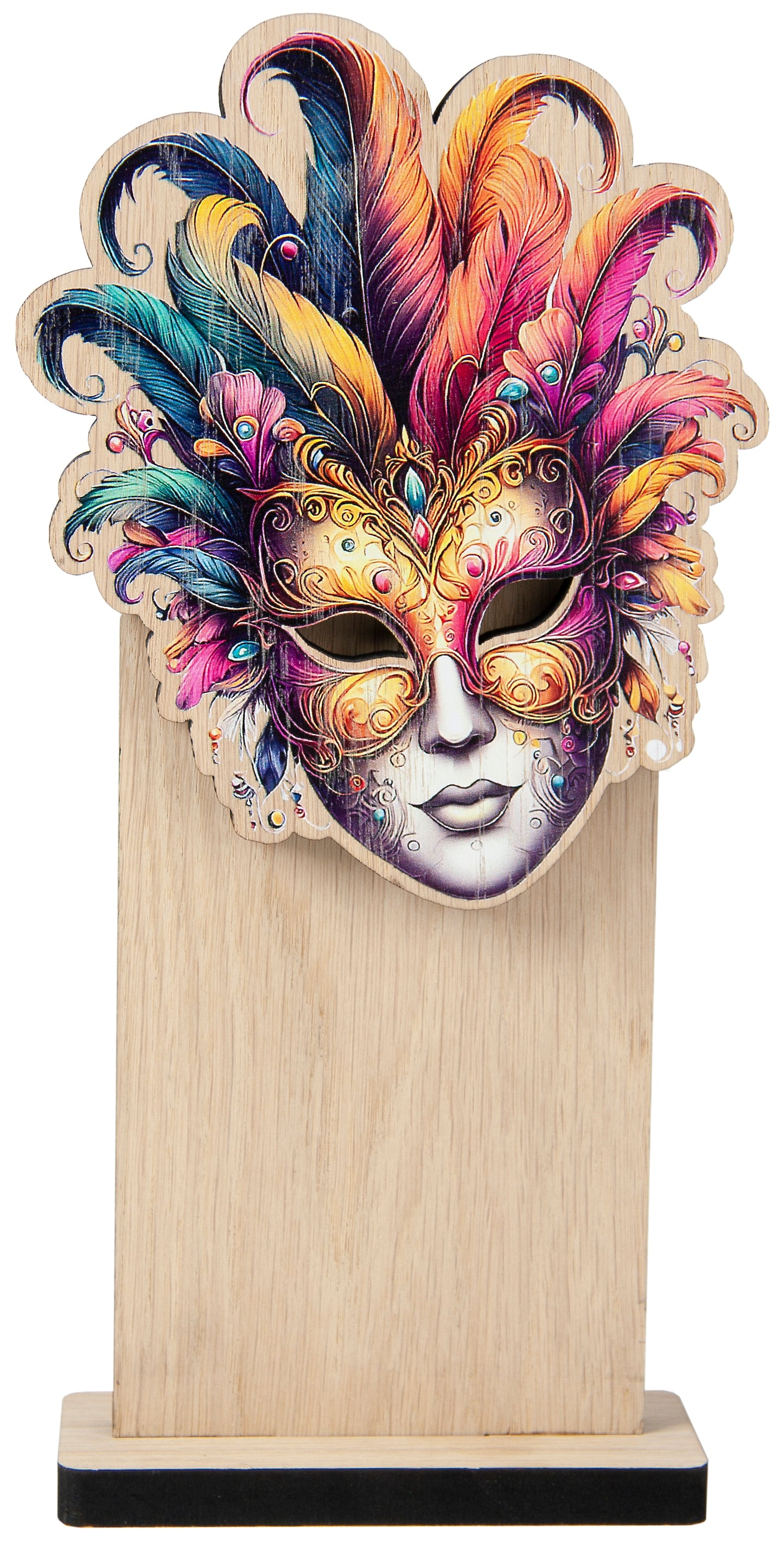 TROFEO CARNAVAL MADERA TROQUELADA