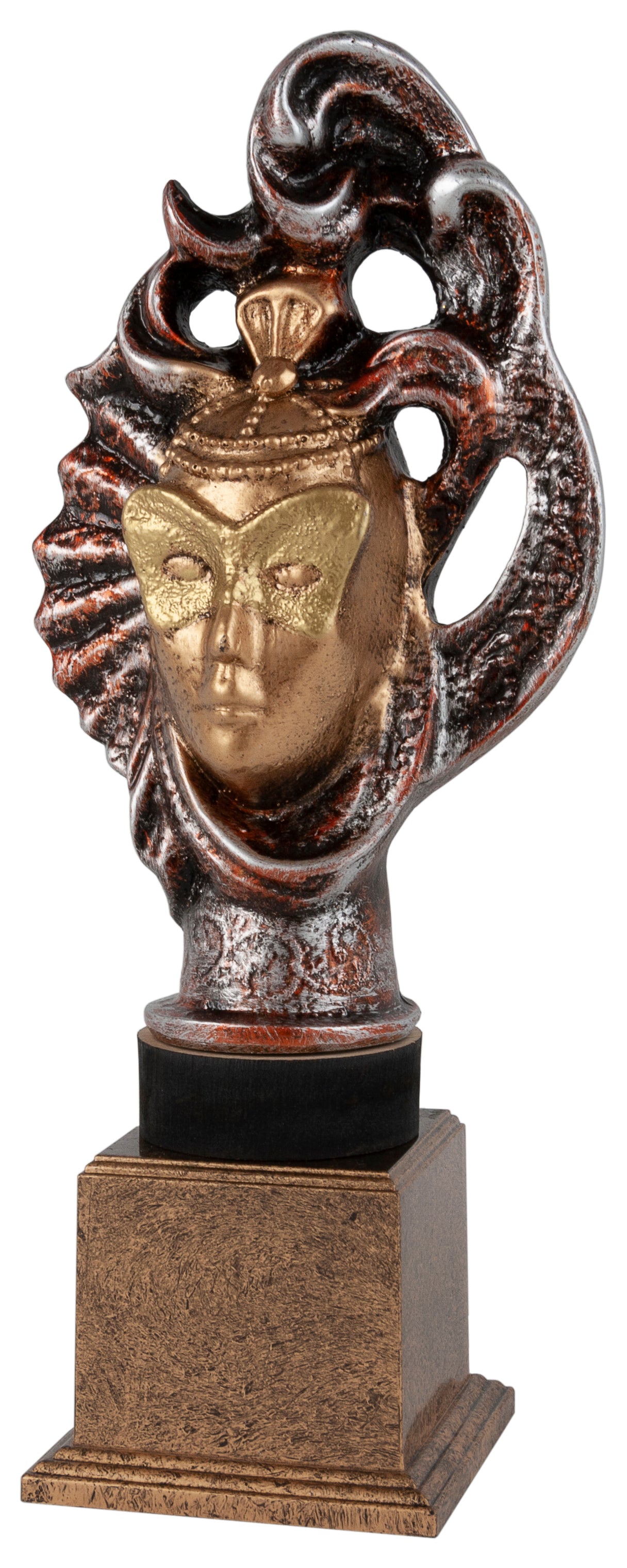 TROFEO CARNAVAL BUSTO MÁSCARA DECORADA