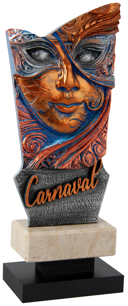 TROFEO FIGURA CARNAVAL RESINA