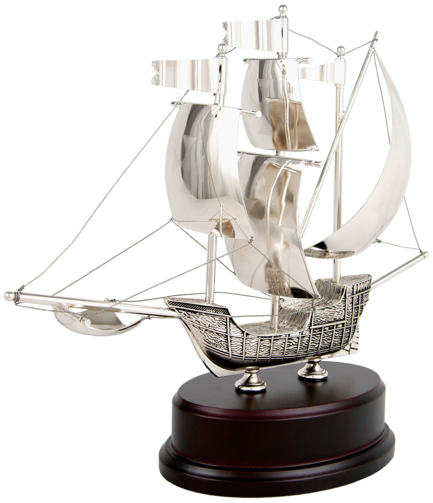 TROFEO BARCO DE METAL