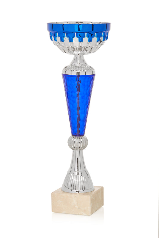 COPA PLATEADA Y AZUL