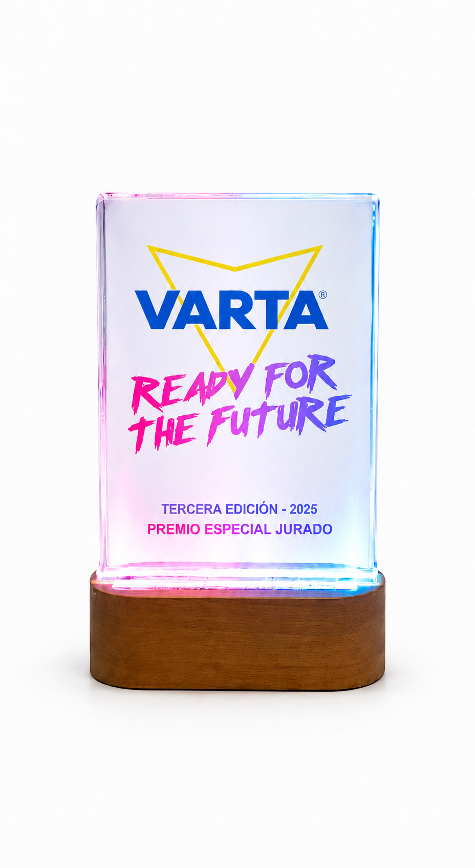 TROFEO CRISTAL BASE CON LUZ