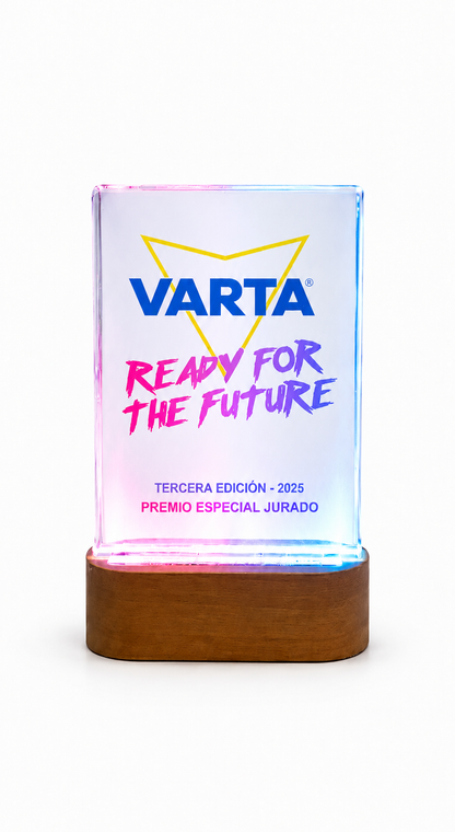 TROFEO CRISTAL BASE CON LUZ