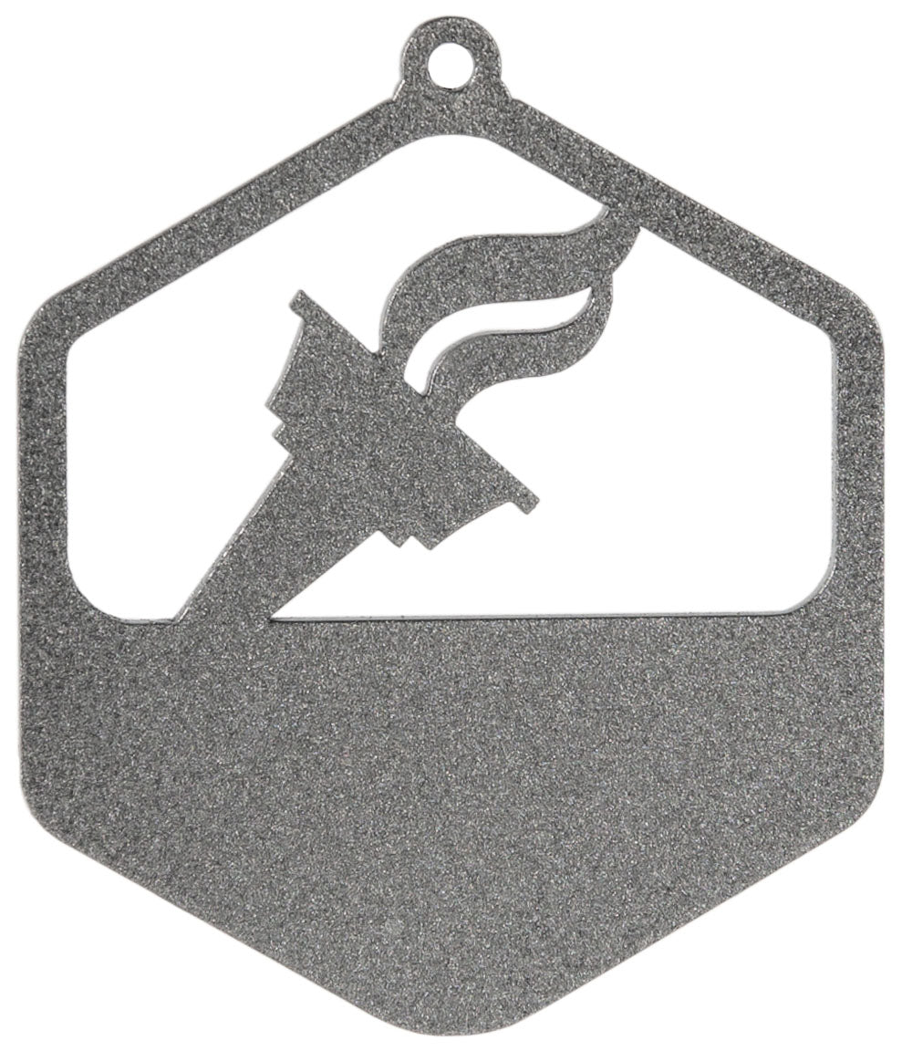 MEDALLA DE METAL HEXAGONAL