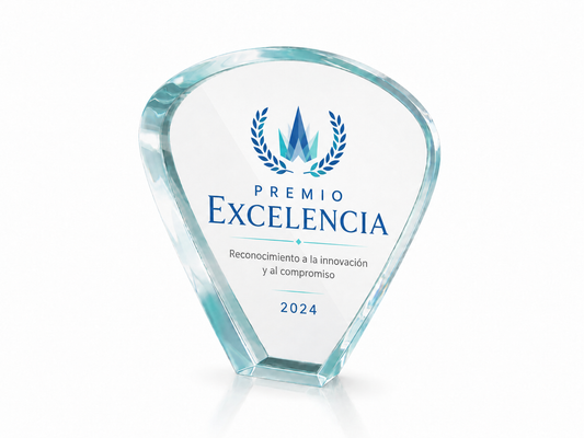 TROFEO CRISTAL CON FORMA